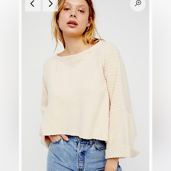 Free People - “I Can't Wait” Ribbed Sweater XS - Picture 1 of 6